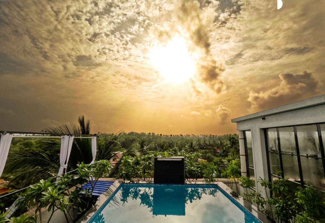 rooftop luxury villas in alibaug for rent with pool