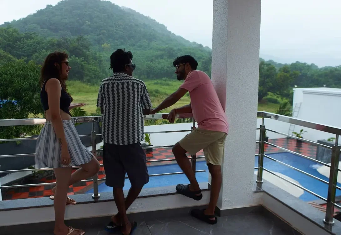 Beachfront villa with pet zone