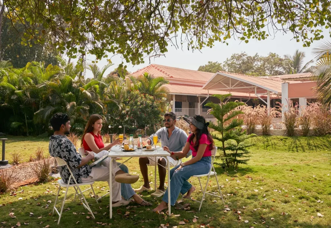 Bonfire and BBQ party villa