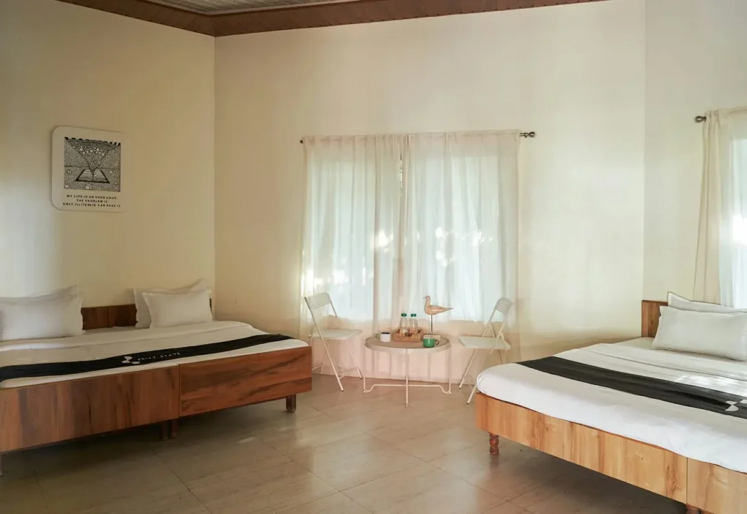 King-sized bed luxury room