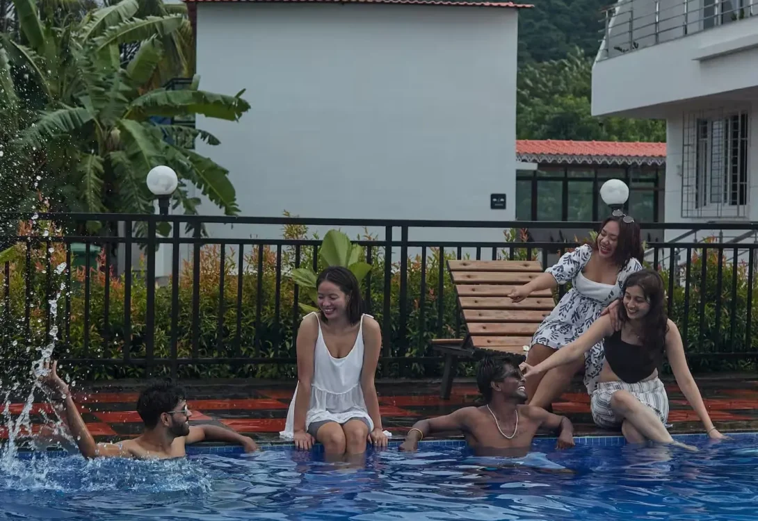 Poolside shade for pets