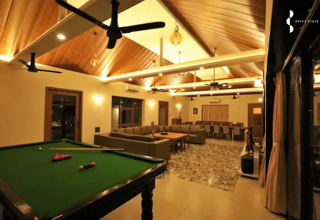 Sophisticated villa mood lighting