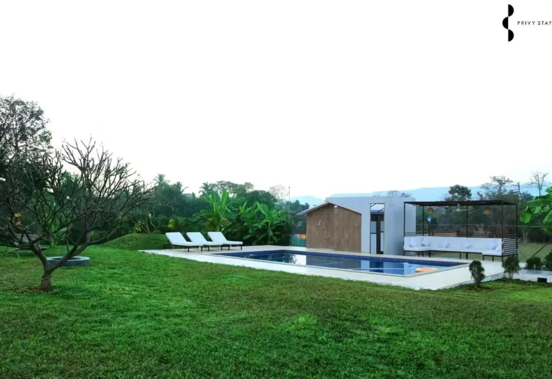 Tropical garden surroundings